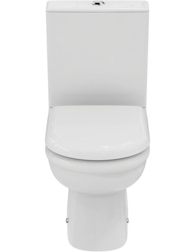 Ideal Standard EXACTO grīdas klozetpoda komplekts ar skalošanas kasti 4/2.5l un Soft-Close vāku