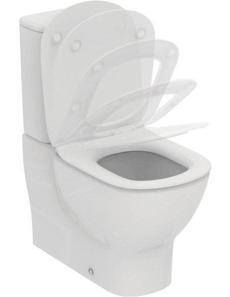 Ideal Standrt TESI grīdas klozetpods ar skalošanas kasti un Soft-Close vāku