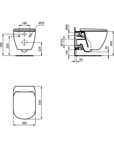Ideal Standard TESI AquaBlade® WC, Silk Black 2