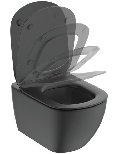 Ideal Standard TESI WC Soft-Close sēdriņķis, Silk Black