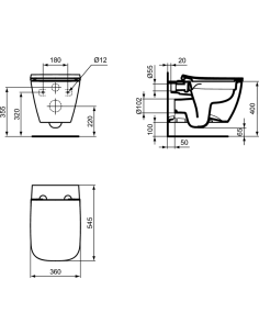Ideal Standard i.life B klozetpoda sēdriņkis ar Soft-Close funkciju 2