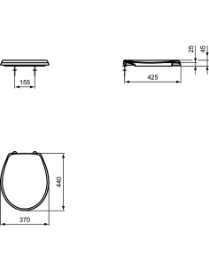 Ideal Standard Contour 21 klozetpoda sēdriņķis 2