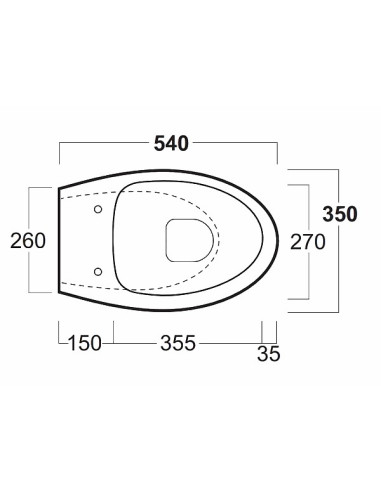Bormio Rimless WC pods, balts