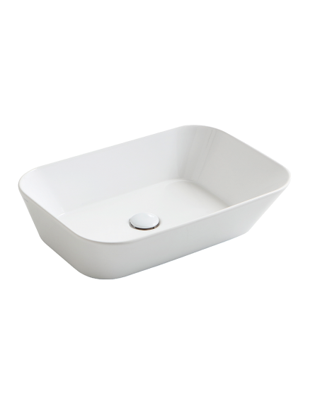 Wave izlietne 60x42xh16.5cm, kvadrātformas, uz virsmas, balta Wave izlietne 60x42xh16.5cm, kvadrātformas, uz virsmas, balta