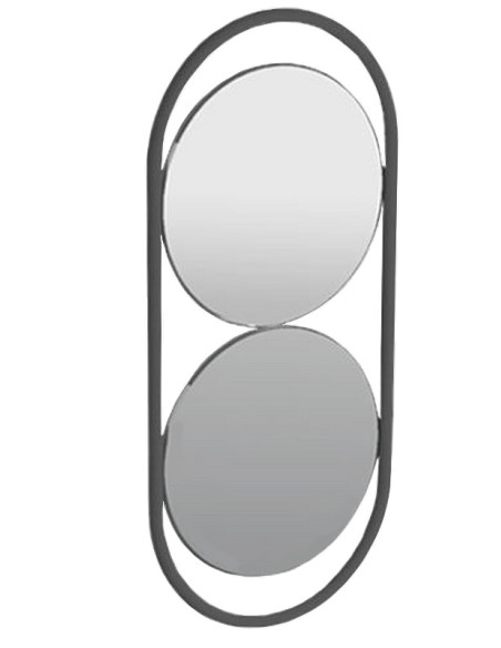 Simas Wave spogulis 30x70cm matēts melns Simas Wave spogulis 30x70cm matēts melns