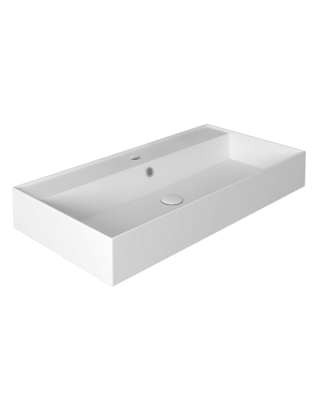 Agile izlietne 91x46cm, kvadrātformas, pie sienas, balta Agile izlietne 91x46cm, kvadrātformas, pie sienas, balta