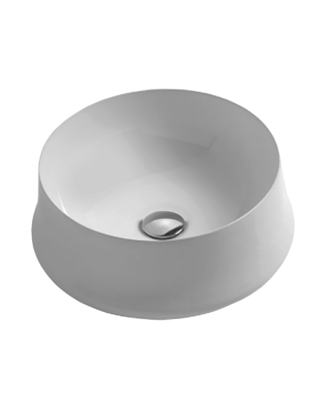 Sharp izlietne d42cm, apaļa, uz virsmas, balta Sharp izlietne d42cm, apaļa, uz virsmas, balta