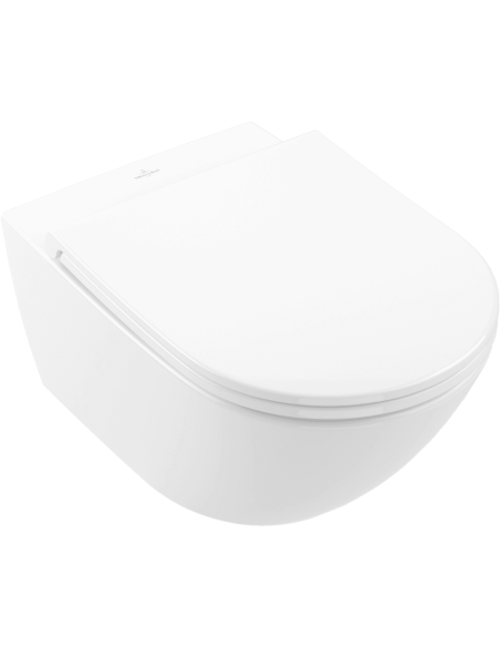 Universo TwistFlush komplekts, piekaramais tualetes pods ar TwistFlush, balts