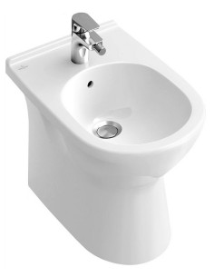 Villeroy&Boch O.Novo grīdas bidē 36x56cm, sienas izvads, balts