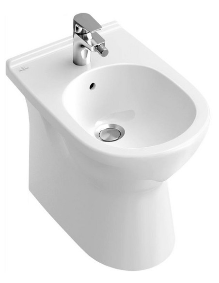 Villeroy&Boch O.Novo grīdas bidē 36x56cm, sienas izvads, balts