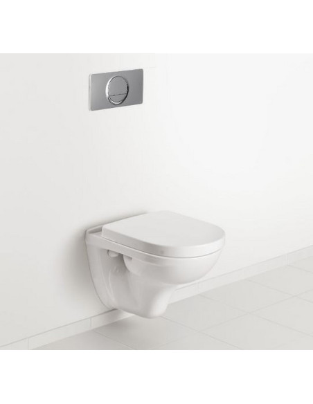 Villeroy&Boch O.Novo Compact sienas WC komplekts, SoftClose vāks, balts