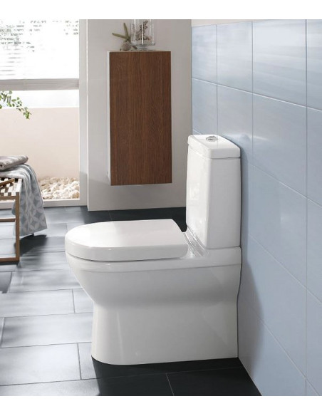 Villeroy&Boch O.Novo grīdas WC apakša, horizontāls izvads, balts