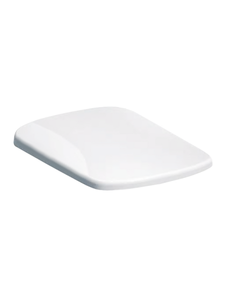 Geberit Selnova cietais WC vāks kvadrātveida ar SoftClose funkciju, uzstādīšana no augšas