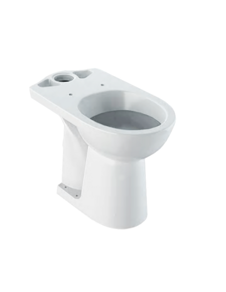 Geberit Selnova Comfort WC apakša cilvēkiem ar kustību ierobežojumiem paaugstināts modelis, sēdvietas augstums 46cm