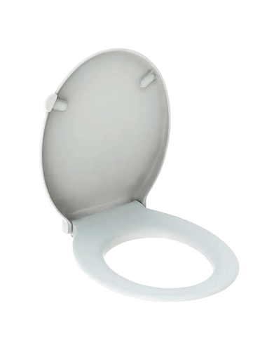 Geberit Selnova Comfort cietais WC vāks NT eņģes, uzstādīšana no apakšas