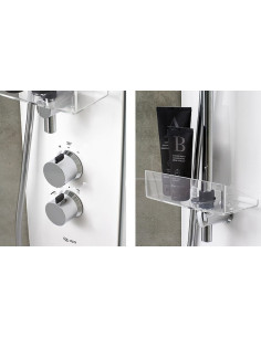 Ifö Showerama Comfort dušas kolonna ar termostatu, balta 2