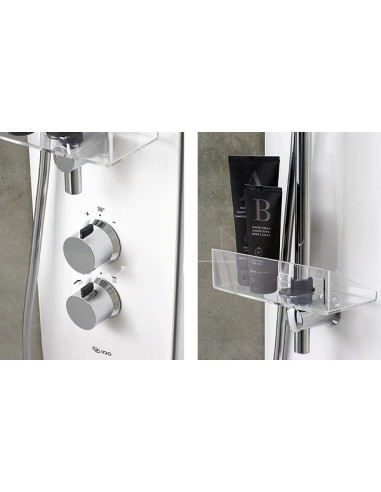 Ifö Showerama Comfort dušas kolonna ar termostatu, balta