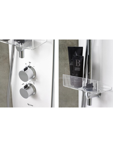 Ifö Showerama Comfort dušas kolonna ar termostatu, balta Ifö Showerama Comfort dušas kolonna ar termostatu, balta