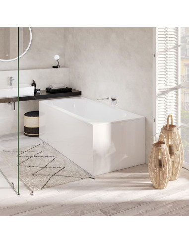 Oberon taisnstūra vanna Solo 1700 x 750mm balts