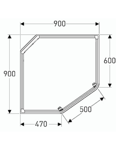 Ifö Showerama piecstūra paliktnis 90x90cm, balts
