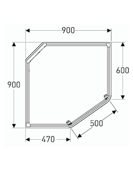 Ifö Showerama piecstūra paliktnis 90x90cm, balts