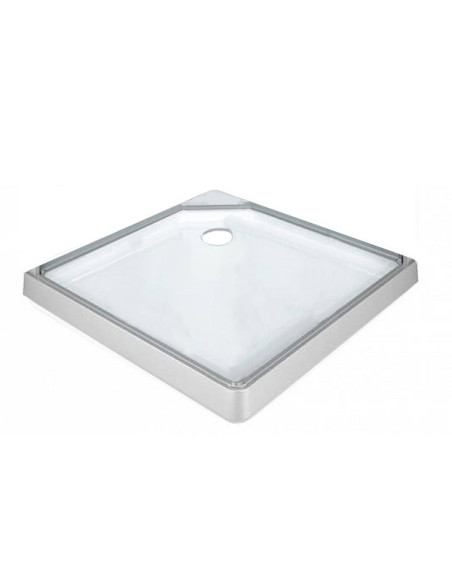 Ifö Showerama kvardātveida paliktnis 90x90cm, balts