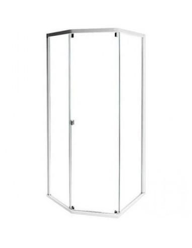 Ifö Showerama priekšējais stikls, 90x90cm caurspīdīgs sudraba profili