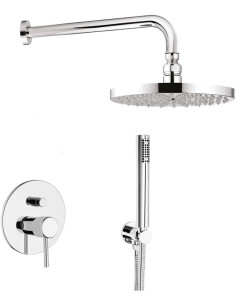 Futuro iebūvējams dušas komplekts ar dušas galvu 25 cm, hroms
