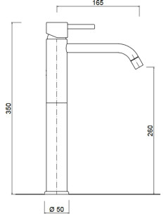 Futuro XL izlietnes maisītājs, bez pop-up, hroms 2