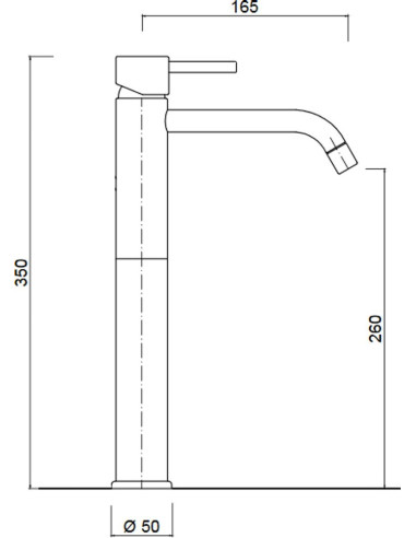 Futuro XL izlietnes maisītājs, bez pop-up, hroms