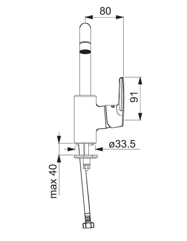 SAGA izlietnes maisītājs, hroms