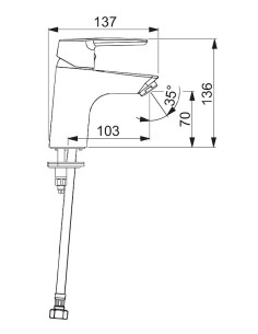 SAGA izlietnes maisītājs, hroms 2