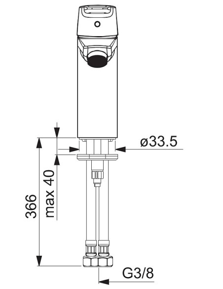 SAGA XL izlietnes maisītājs, hroms
