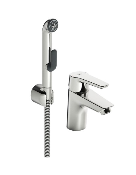 SAGA izlietnes maisītājs ar bidettu 3/8", hroms