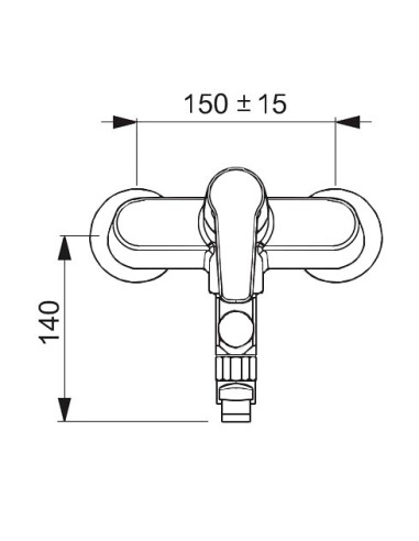 SAGA vannas maisītājs ar snīpi, hroms