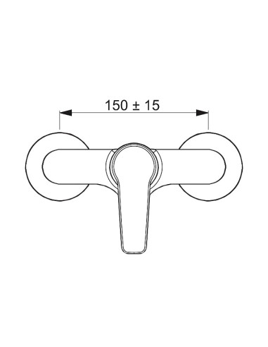 SAGA dušas maisītājs, hroms