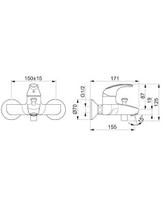 Polara vannas un dušas maisītājs 2