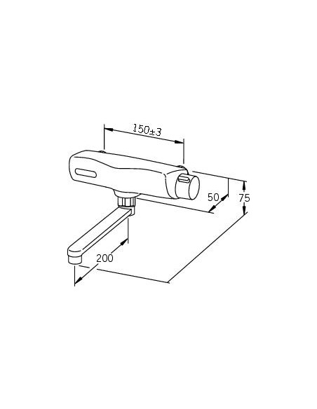 Oras Electra 6179 bezkontakta izlietnes jaucējkrāns, 6V baterijas barošana