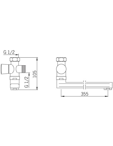 Oras 221800 izteka ar trīseju vārstu
