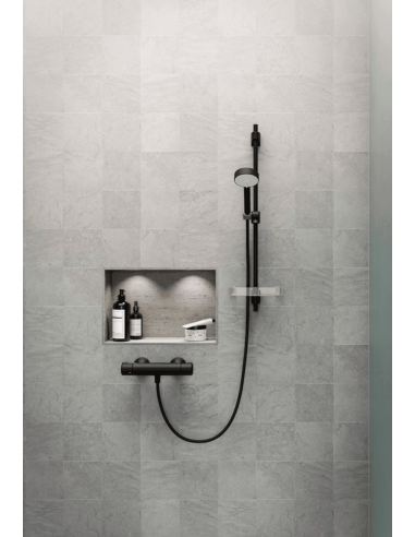 Nova dušas termostats, melns matēts