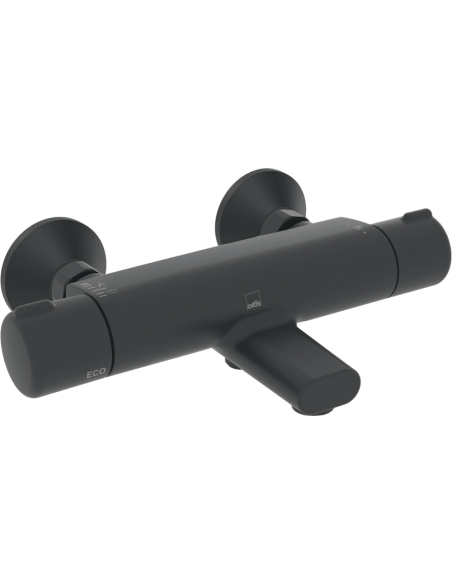 Nova vannas termostats, melns matēts