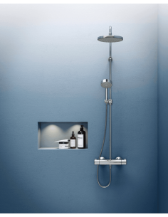 Nova Lietus dušas sistēma ar termostatu, 1 režīms, hroms 2