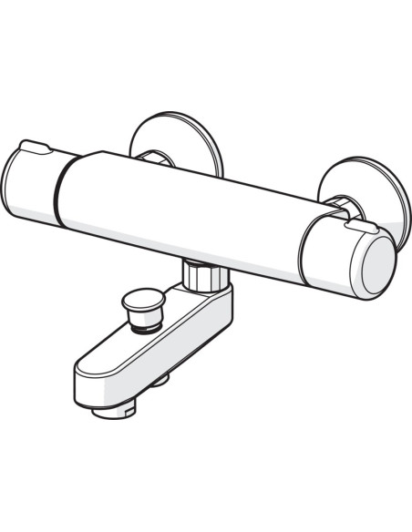 Oras Nova 7442U termostata dušas/vannas jaucējkrāns, labais