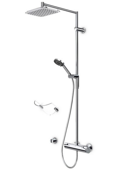 OPTIMA dušas sistēma ar termostatu, hroms