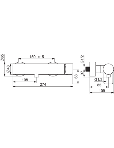 Stela dušas jaucējkrāns