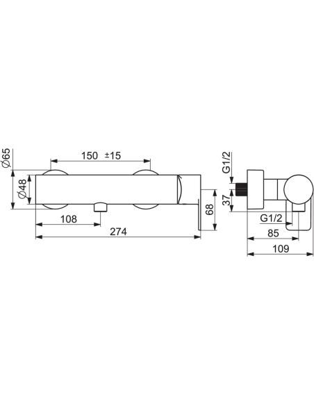Stela dušas jaucējkrāns