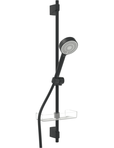 Apollo dušas komplekts, 3 režīmi, matēts melns