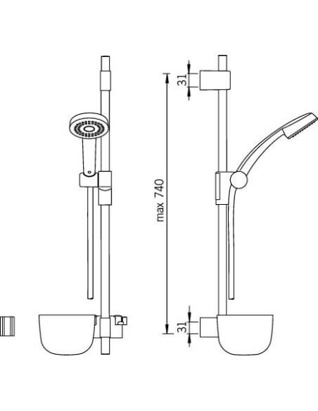 Oras Natura 500 dušas komplekts