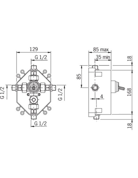 Oras 1286 iebūvēta dušas/vannas maisītāja darba daļa