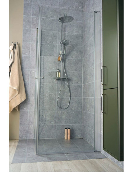 Atlantic izlietnes maisītāja un lietus dušas sistēmas ar termostatu komplekts, hroms